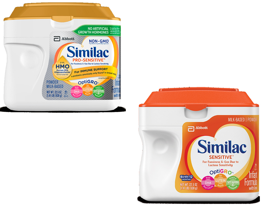 similac pro sensitive lactose free